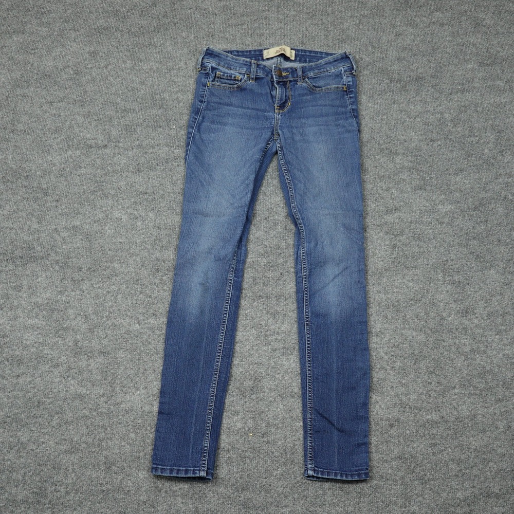 Hollister Jeans Womens 25x29 Blue Super Skinny Low Rise Stretch Denim Everyday